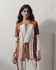 Grooving Glam Top Rust/Cream color