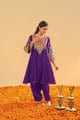 Mohsina - Kalidaar Chauga with Salwar Purple color
