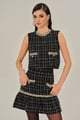 Classic Party Must Classic Tweed Matching Set Black color