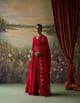 Ryka Anarkali Set Cherry Red color