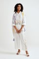 Petal Plaid Set White color