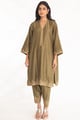 Satya Kurta Set Green color
