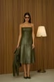 Onyx Tube Dress Olive color