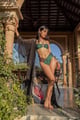 V-Cut Bikini Bottom - Emerald Jungle - IZSI - Image 1