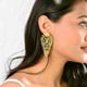 Kuari Statement Earrings Gold color