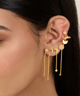 Moon Ear Climber Gold color