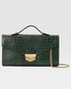 Aida Clutch Green Croc color
