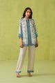Blue Paisley Printed Set Ivory/Blue color