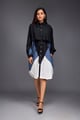 Image of Colour Block Jacket Dress