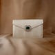 Kundan Oversize Envelope Bag White color