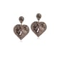 Valliyan Beaten Earring Rose Gold color