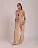 Clover Beige Waistcoat Beige color