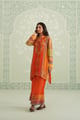 Awali Printed Crepe Matching Set Orange color