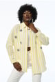 Lemon Striped Embellished Shirt White/Yellow color