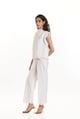 Kamis Straight Fit Pants White color