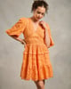 Serena Orange Dress Orange color