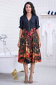 Autumn Midi Dress Black color