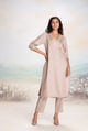 Golden Leaf Pant Beige color