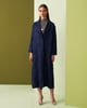 Blue Nancy Textured Trenchcoat Blue color