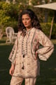 Palm Co-Ord Set Beige color