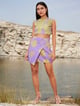 Petal Co-Ord Set Purple/Yellow color