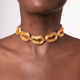 Sylvie Link Necklace Gold Gold color