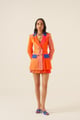 Sunset Ombre Blazer and Pleated Mini Skirt Co-ord Set - ANANYA AGARWAL - Image 1