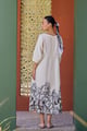 The Shayara Dress Cream color