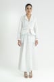 Hathway Belted Dress Long Gcc White color
