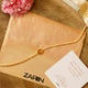 Citrine Healing Rakhi for Success Gold color