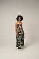 Florentine Bloom Tiered Dress Multicolor color