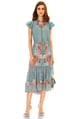Wanderer Flutter Dress Dusty Teal color