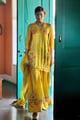 Yellow Sharara Set Yellow color