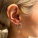 Trio Hoops Silver color