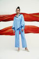 Wrap It Around Co-Ord Frost Blue color