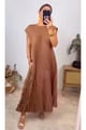 Melody Pleated Dress White color