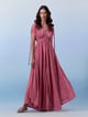 Aubree Gown Dark Pink color