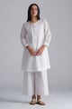 White Mul-Mul Co-Ord Set White color