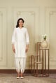 Ayika - Daisy Ivory Short Kurta with Dhoti Daisy Ivory color