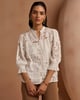 Adeline Lace Blouse White color
