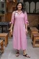 Rosy Breeze Dress Pink color