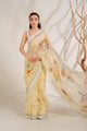 Summer Crush Saree Set Yellow color