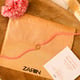 Rose Quartz Healing Rakhi for Love Gold color