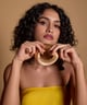 Moon Bangle 2.4 Gold color