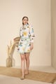 Sahara Co-Ord Set in Hidden Spring Print White color