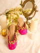 Nabhya Pink (Mule Heel) Hot Pink color