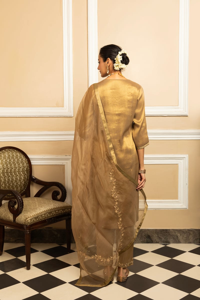 Suhani Tissue Handcrafted Kurta Set