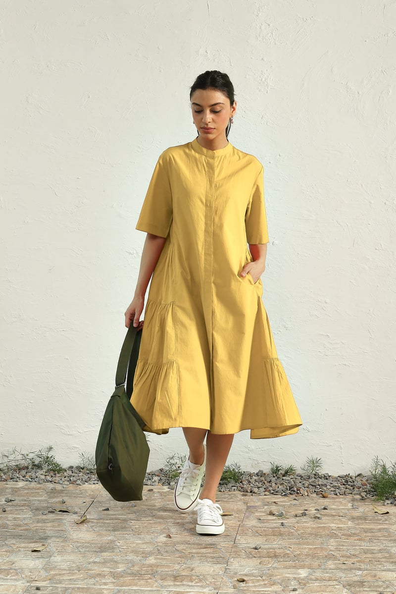 Meadow Side Gathered Dress