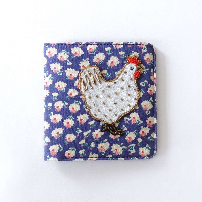 HEN - Snap button Wallet (Embroidered )
