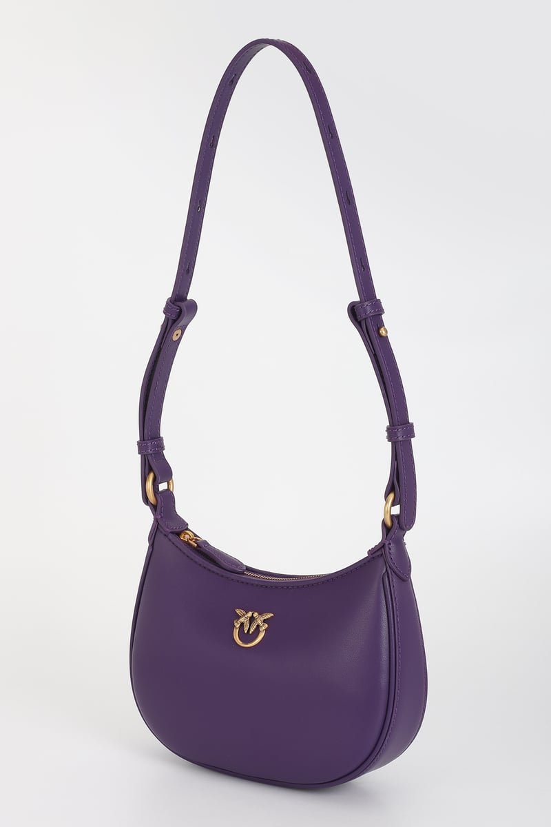 Baby Half Moon Leather Shoulder Bag